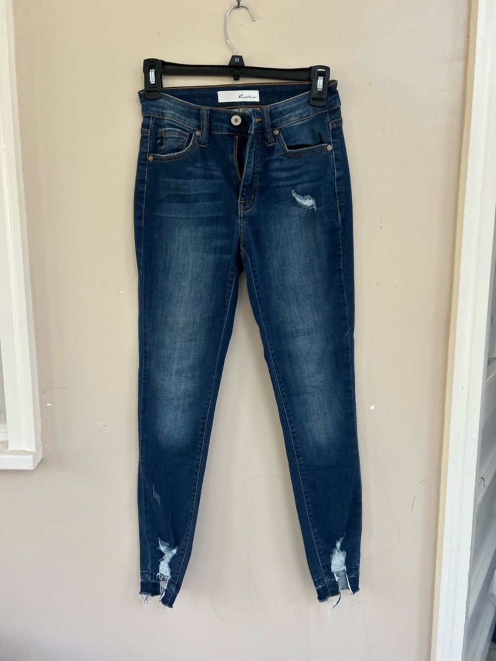 KanCan Dark Blue Distressed Skinny Jeans